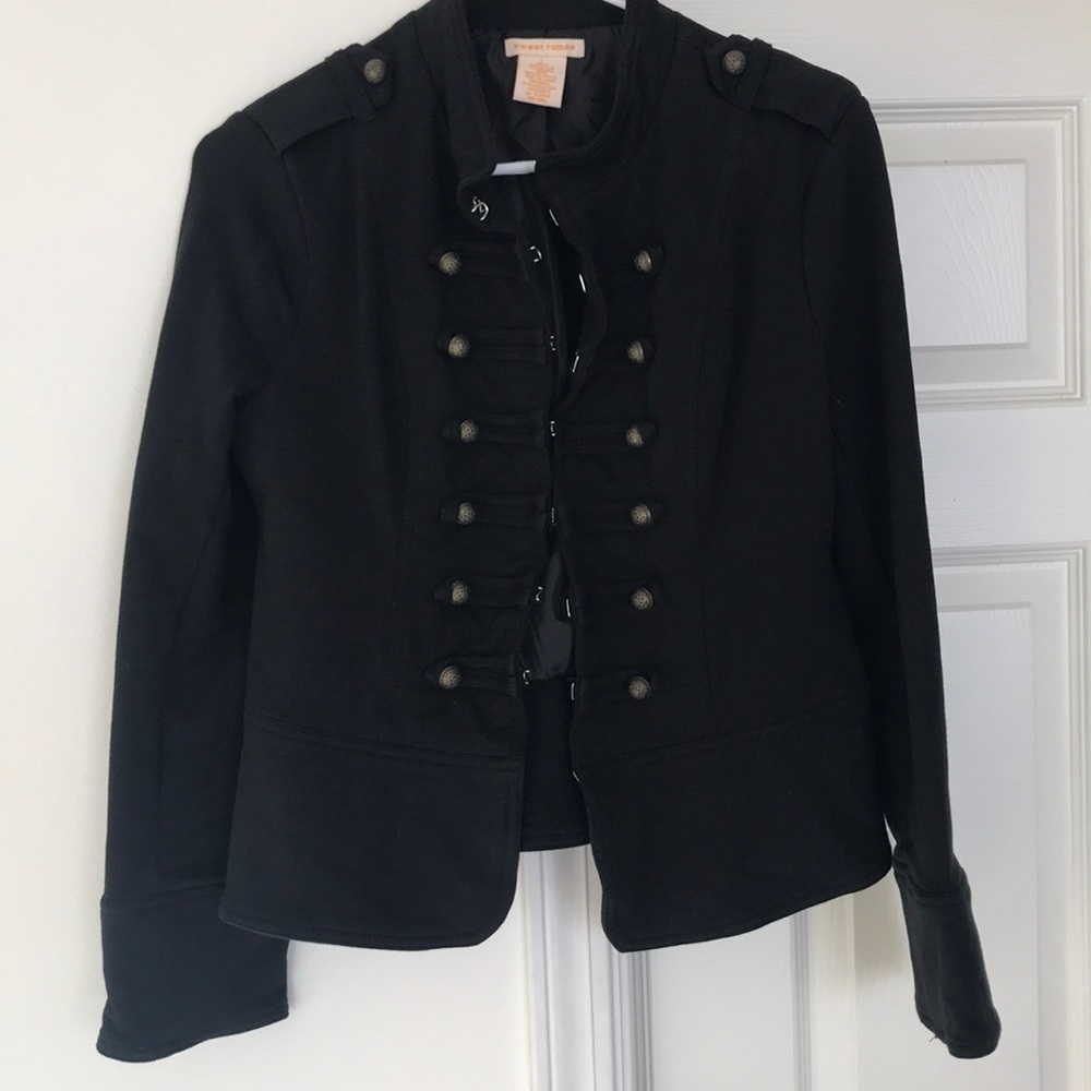 Soft Black Military Jacket